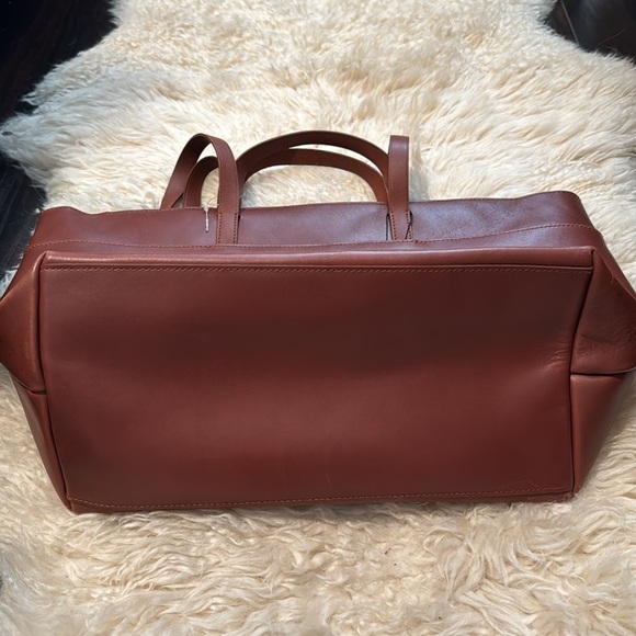 MADEWELL The Zip-Top Essential Tote in Warm Cinnamon NWOT - Picture 8 of 14